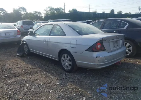 2003 Honda Civic Ex from USA, damaged, VIN 1HGEM22903L061824